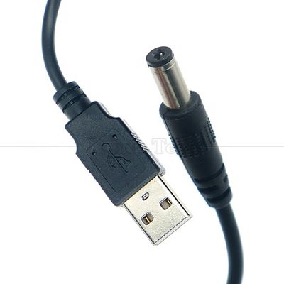 1m 3m 5m 10m 1A 2A 5A USB A αρσενικό σε DC 5.5x2.1mm 3.5 1.35 4.0 1.7 Βαρέλι Jack Power Charger Καλώδιο για LED κάμερα CCTV