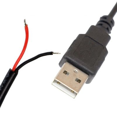 OEM USB 2.0 A Male To Open Stripped Tinned Soldering Bare 2 Wire End Pigtail Καλώδιο φόρτισης