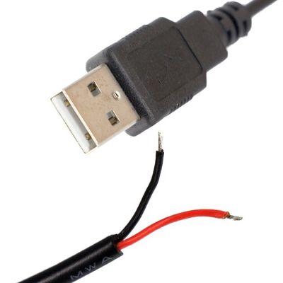 OEM USB 2.0 Άντρας προς άνοιξη απογυμνωμένο συγκόλλημα κονσερβοποιημένο γυμνό 2 καλώδιο φόρτισης ηλεκτρικής ενέργειας