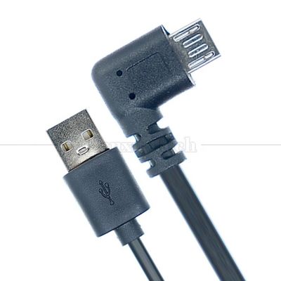 90 μοίρες δεξιά γωνία USB σε Micro B καλώδιο φορτιστή δεδομένων για τηλέφωνο tablet ψηφιακή κάμερα GPS