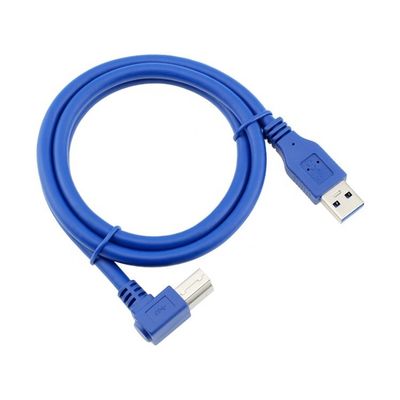Υψηλής ταχύτητας 5Gbps 90 μοίρες δεξιά γωνία USB 3.0 A αρσενικό σε USB B τύπου καλώδιο εκτυπωτή για Epson HP