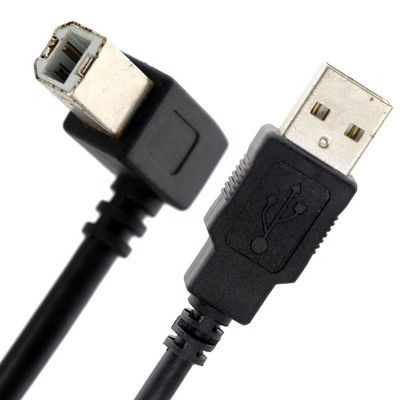 Υψηλής ποιότητας 90 μοίρες δεξιά γωνία USB B αρσενικό σε USB A αρσενικό καλώδιο εκτύπωσης επέκτασης