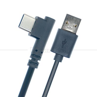 Υψηλής ποιότητας 1M 2M 3M 5M 2A 24AWG 90 μοίρες δεξιά γωνία καλώδιο USB τύπου C για κάμερα τηλεφώνου