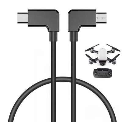 90 μοίρες γωνία Micro B σε τύπου C καλώδιο USB για UAV