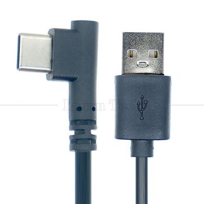 Υψηλής ποιότητας 90 μοίρες δεξιά γωνία USB σε τύπο C καλώδιο φορτιστή δεδομένων για κάμερα τηλεφώνου και tablet